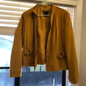 Vintage yellow leather jacket